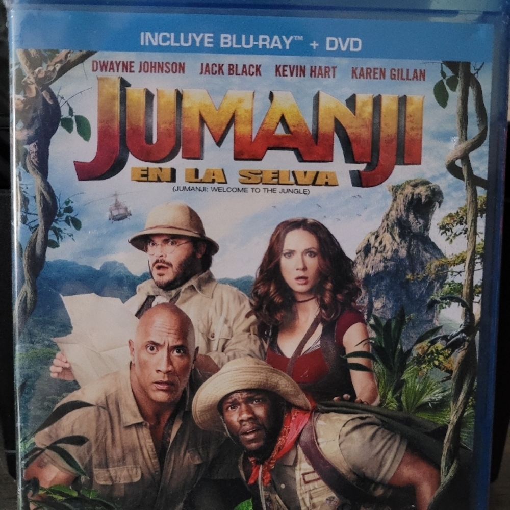 NEW Jumanji: En La Selva / Welcome to the Jungle Blu-ray + DVD - Spanish